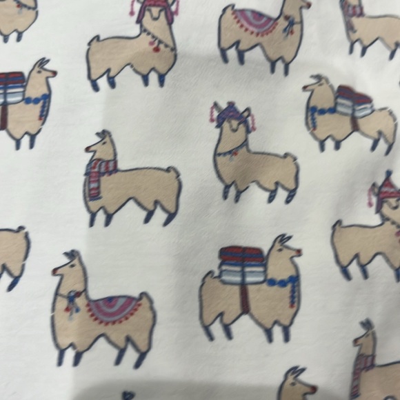 Roberta Roller Rabbit White and Purple Pajama Set with Ruffled Details - Picture 5 of 5